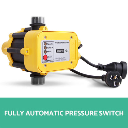 Giantz Peripheral Water Pump Garden Boiler Car Wash Auto Irrigation QB80 Yellow