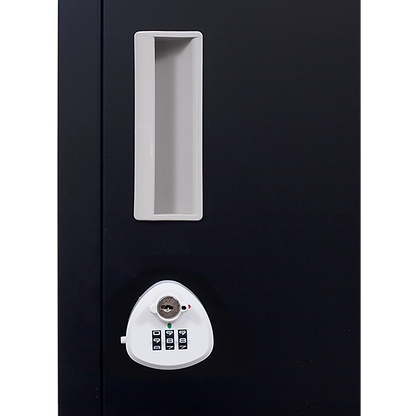 2-Door Vertical Locker for Office Gym Shed School Home Storage