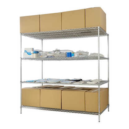 Modular Wire Storage Shelf 900 x 350 x 1800mm Steel Shelving